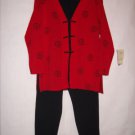 Karen Lessly 2pc. Acrylic Pant/Sweater Suit size L NWT