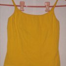 Copper Key Yellow Spaghetti strap Blouse Top Size M