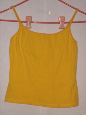 Copper Key Yellow Spaghetti strap Blouse Top Size M