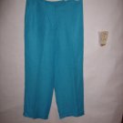 David N Aqua Blue Pant Capris size 8 EUC