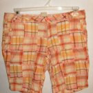 Arizona Plaid Cotton Low rise Shorts size 11 Juniors