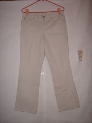 Arizona Jean Co Beige denim khaki Pants size 34x28 Women's