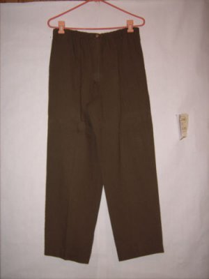 Teddi olive green Pleated Front Dress Pants size 12