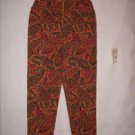 Breeches color patterned denim jeans size 14 tappered leg