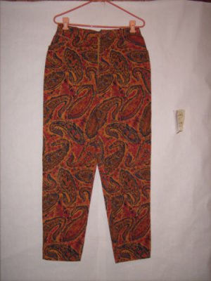 Breeches color patterned denim jeans size 14 tappered leg