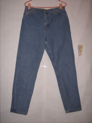 Faded Glory Classic Fit Blue Denim Jeans size 14 Average