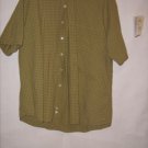R&R Casuals Plaid Button Down Dress Shirt Size XL Short Sleeve
