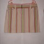Ann Taylor Loft stretch Striped Skirt Size 16 Flat Front