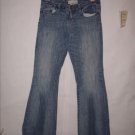 Maurices Distressed Blue Denim Jeans size 5/6 Reg Low rise Boot cut