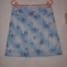 Exact Change Blue floral Print Cotton skirt with lining Size 11 Juniors