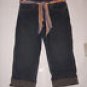 Lee 1889 Distressed Denim Jean Capris size 8 M Rolled Hem Legs EUC