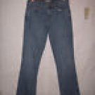 Levi's 515 Boot Cut Distressed Blue denim Jeans size 6 long