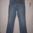 Levi's 515 Boot cut Distressed Blue denim Jeans Size 8 Long