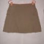 Lands' End Beige Khaki Caro Skort size 10 Flat front with pleated sides