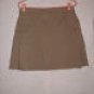 Lands' End Beige Khaki Caro Skort size 10 Flat front with pleated sides