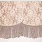 Lace Vest with Fringe Trim Antique Buttons Med/Large Vintage OOAK