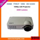 Portable digital tv projector HDMI 1080p with USB/SD reader (D9HD)
