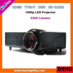 Cheap led projector HDMI 1080p with USB/SD reader (D9HD)