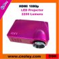 Portable mini video projector support HDMI 1080p (D9H)