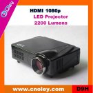 Hot mini led projector support HDMI 1080p (D9H)