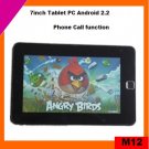 Cheap 7inch android 2.2 tablet pc mid phone call via 8650 (M12)