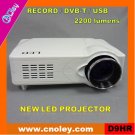 Portable hd led projector with DVB-T/USB/Record function (D9HR)