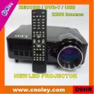 Portable mini led video projector with DVB-T/USB/Record function (D9HR)