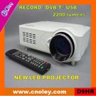 Cheap digital led projector with DVB-T/USB/SD (D9HR)