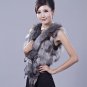 Unique, Stylish Genuine REAL Fox Fur & Leather Vest, M