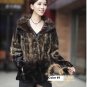 Top Qulity, Luxury, Genuine Real Mink Fur Coat / Jacket Red, L