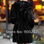Top Qulity, Luxury, Genuine Real Hooded Pieced Mink Fur Coat
