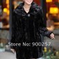 Top Qulity, Luxury, Genuine Real Hooded Pieced Mink Fur Coat