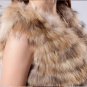 Gorgeous Genuine REAL Raccoon Fur Long Vest, Random Belt Included, M