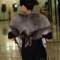 Genuine Whole Hide Real Fox Fur Scarf/Shawl Brown