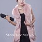 Gorgeous Genuine REAL Fox Fur Long Vest, Pale Grey, XL