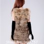 Gorgeous Genuine REAL Raccoon Fur Long Vest, Random Belt Included, XL