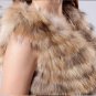 Gorgeous Genuine REAL Raccoon Fur Long Vest, Random Belt Included, XXL