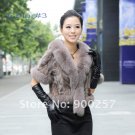 Luxurious!!Genuine REAL Patched Mink Fur Shrug/Cape, Grey,XXL