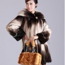 BEAUTIFUL, GENUINE REAL HOODED MINK FUR STROLLER