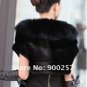 Luxuy Large Genuine REAL Mink Fur Shrug/Cape Black