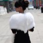 Top Quality REAL GENUINE Whole Hide Fox Fur Shawl/Scarf , White