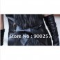Real Long Lambs Leather Vest with Full Length Genuine Raccoon Fur Collar XXL