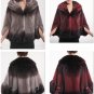 Top Qulity, Luxury, Genuine Real Mink Fur Coat Black/Brown
