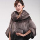 Top Qulity, Luxury, Genuine Real  Mink Fur Coat Black / Grey