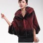 Top Qulity, Luxury, Genuine Real Mink Fur Coat Black / Grey