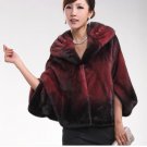 Top Qulity, Luxury, Genuine Real  Mink Fur Coat Black / Red