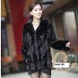 Top Qulity, Luxury, Genuine Real Mink Fur Coat / Jacket, Orange, XXL