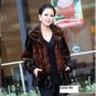 Top Qulity, Luxury, Genuine Real Mink Fur Coat / Jacket, Black, L