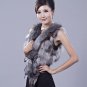 Unique, Stylish Genuine REAL Fox Fur & Leather Vest, XL