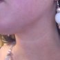 Opal opalite, blue topaz Swarovski crystal, crystal pearl Set